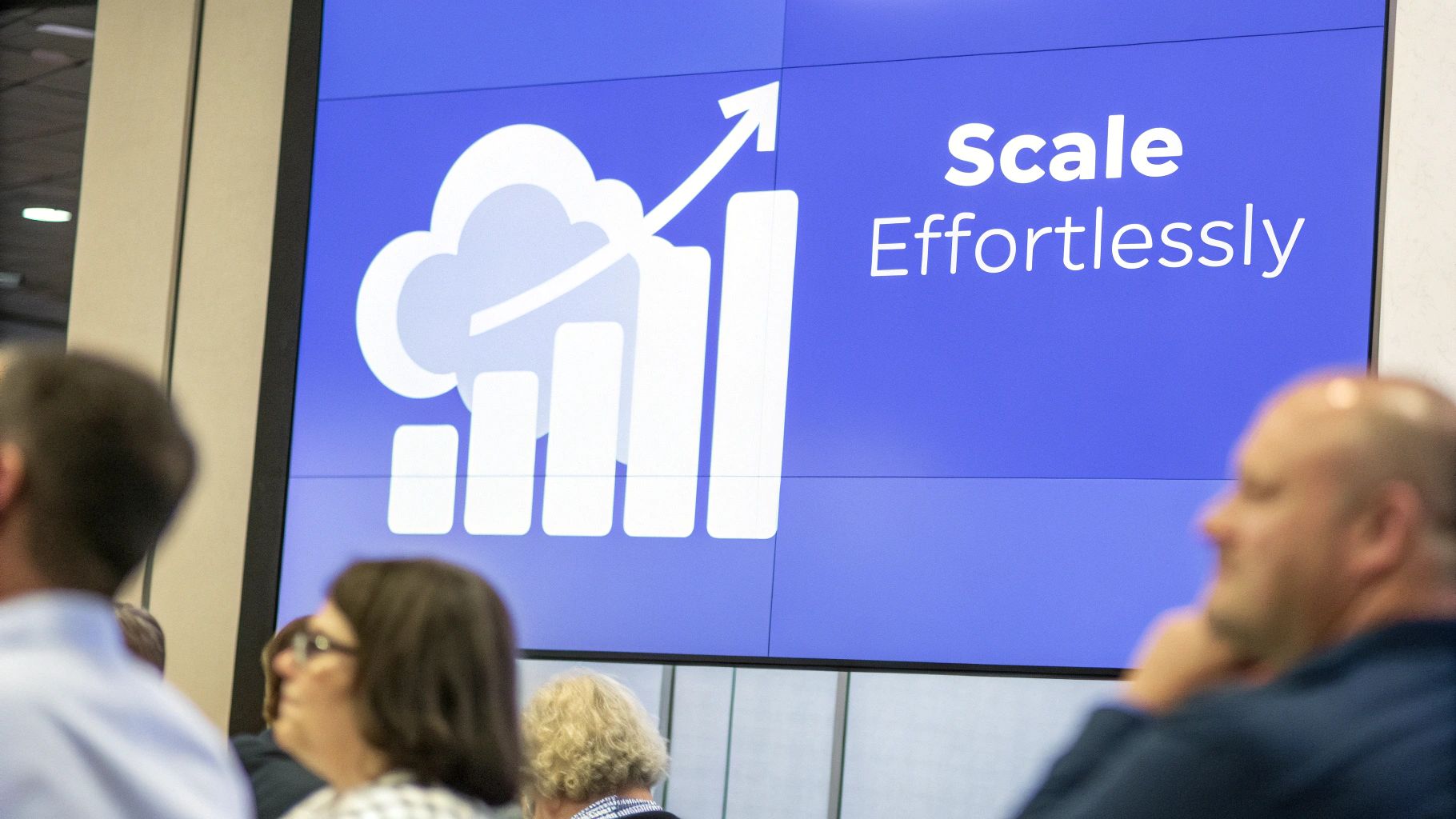 A chart showing upward-trending agency growth and profitability metrics.