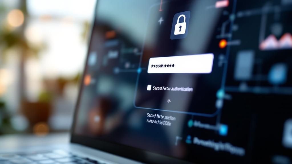 A business professional analysing cyber security risks on a transparent digital screen.
