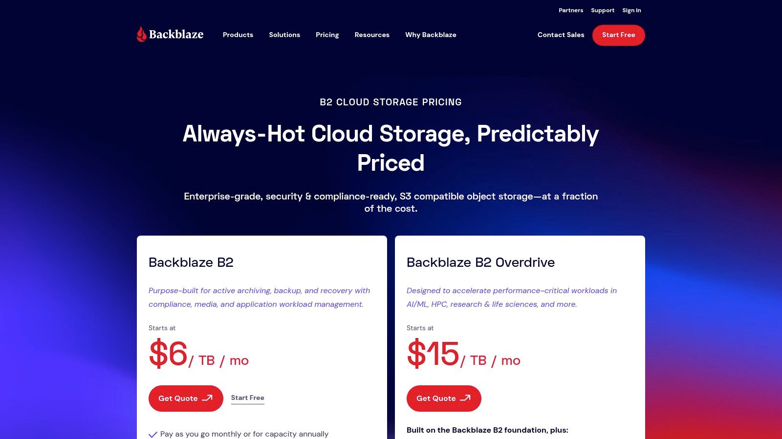Backblaze B2 Cloud Storage