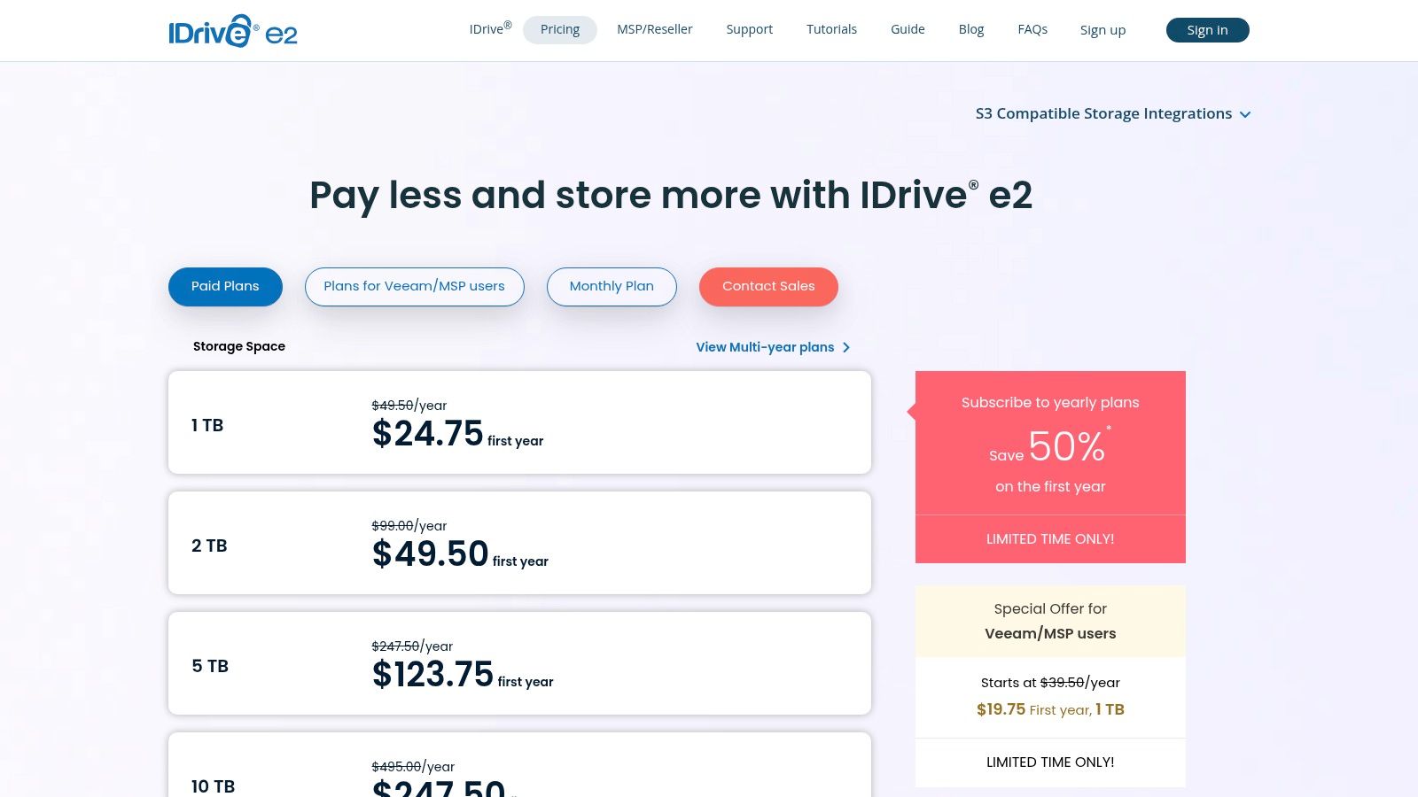 IDrive e2 Object Storage