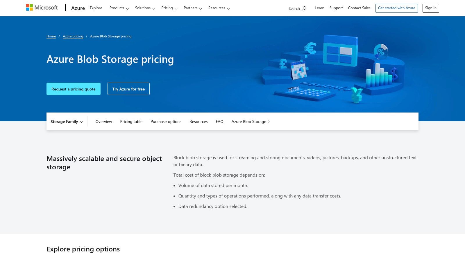 Microsoft Azure Blob Storage