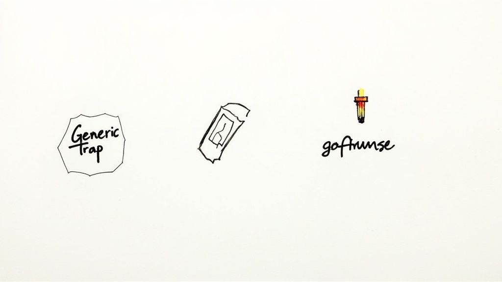 A person looking at a maze of red lines, symbolizing the common and costly mistakes in the business naming process.