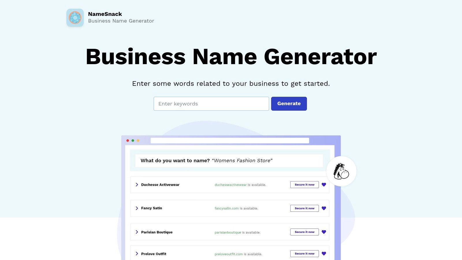 NameSnack — Free AI Business Name Generator
