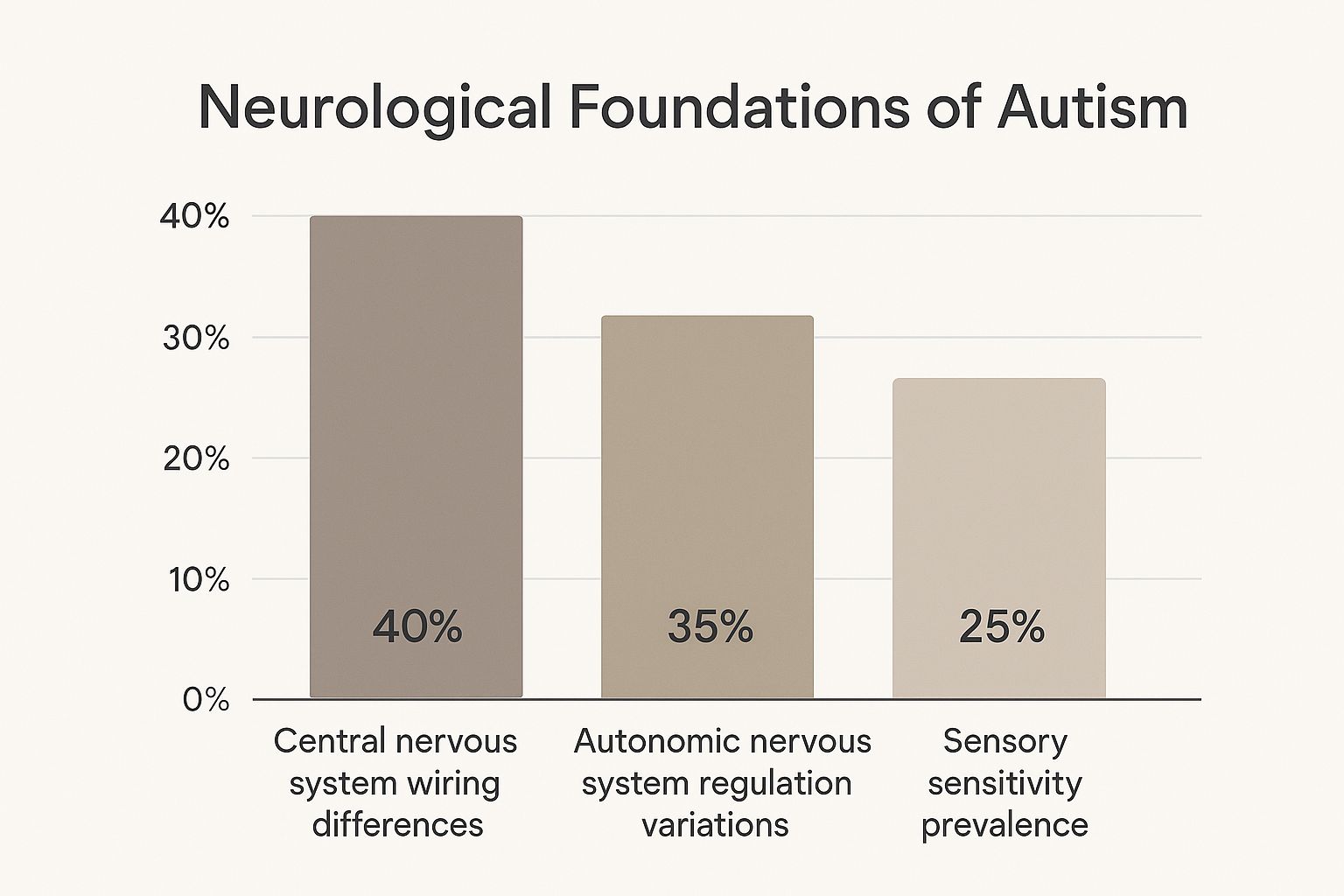 Infographic about autism and nervous system