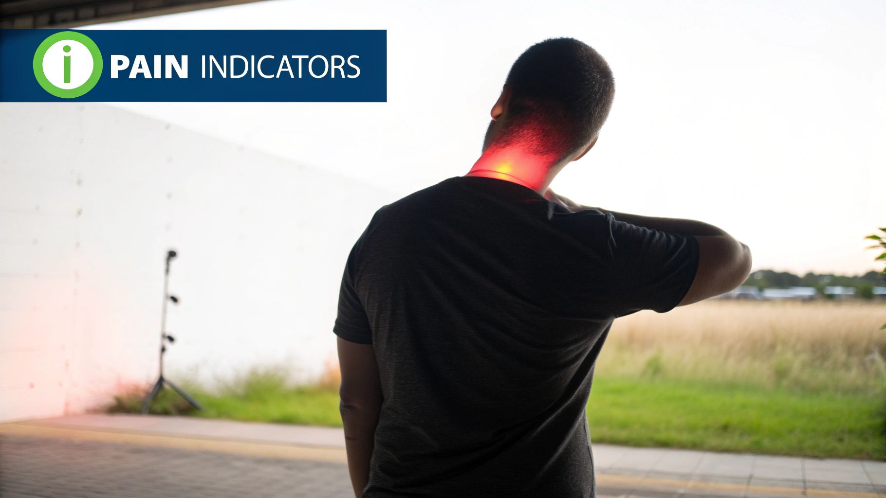 Chiropractor using a gentle adjusting instrument on a patient's neck.