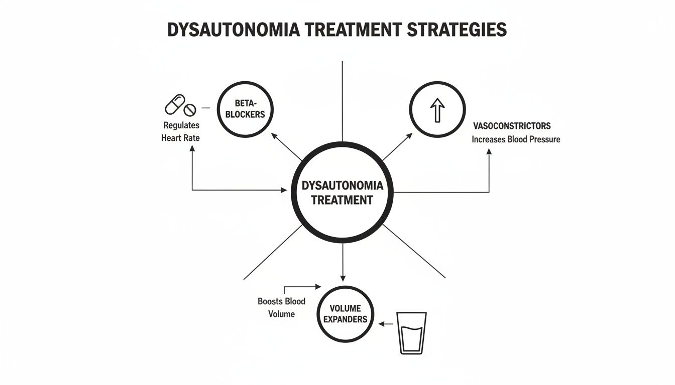 Infographic about treatment for dysautonomia