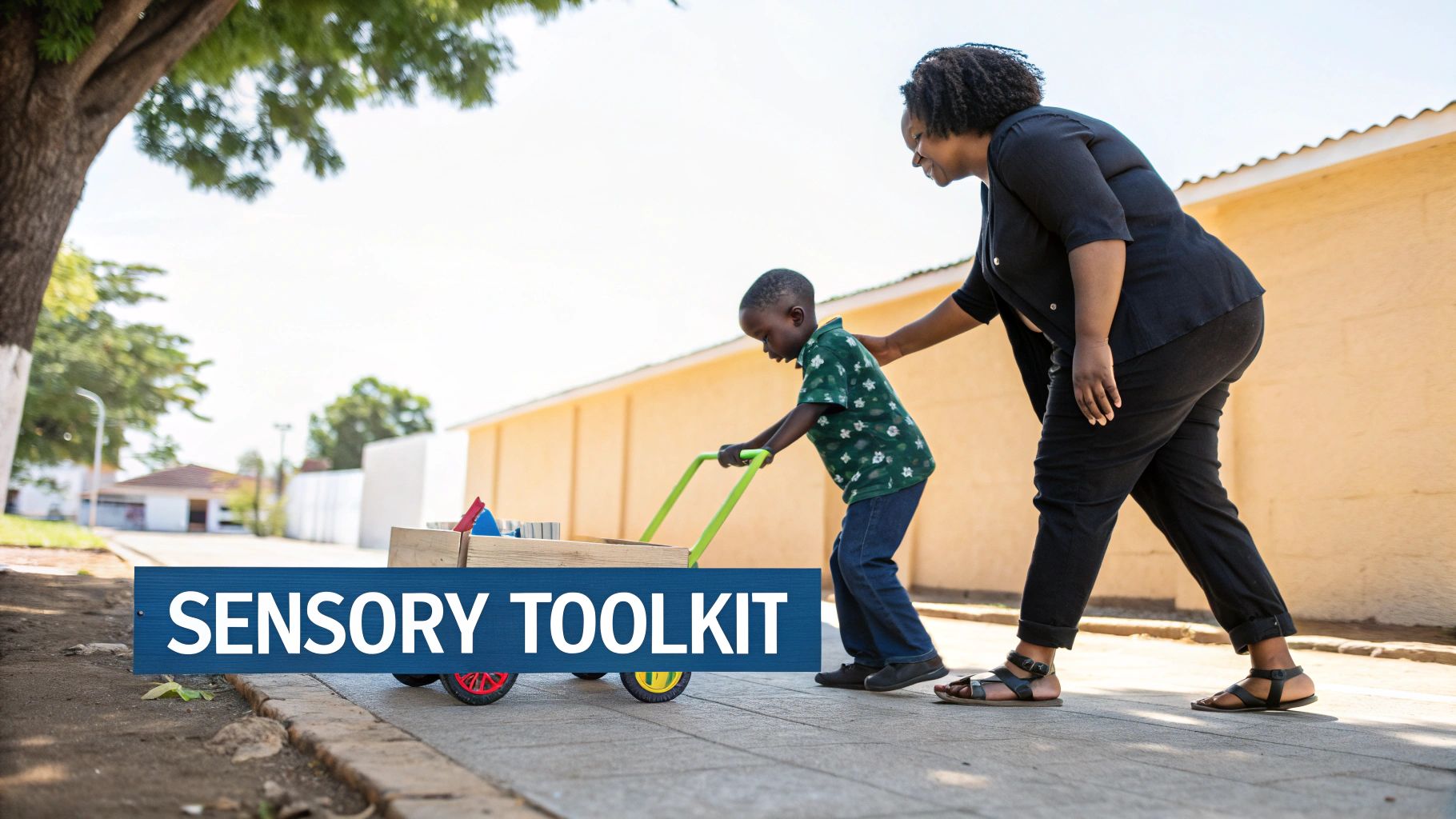 A child on a swing set, experiencing joyful movement.