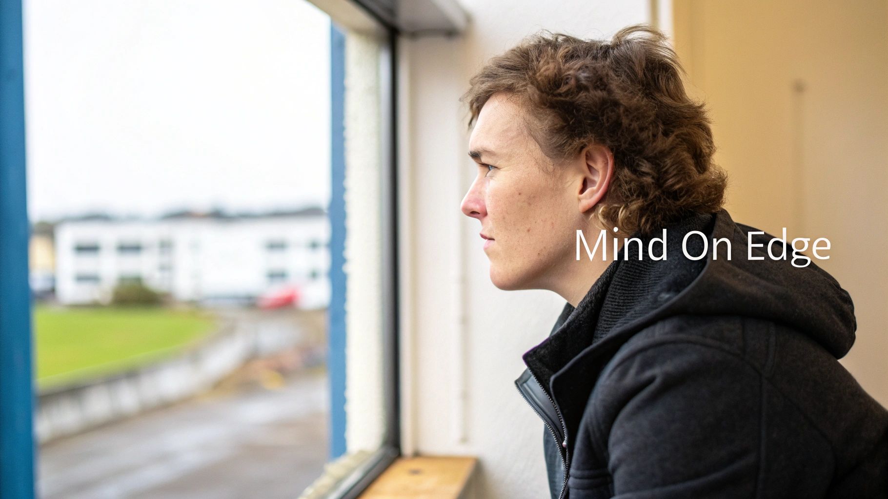 A person looking tired and unfocused, representing the brain fog associated with an overactive sympathetic nervous system.