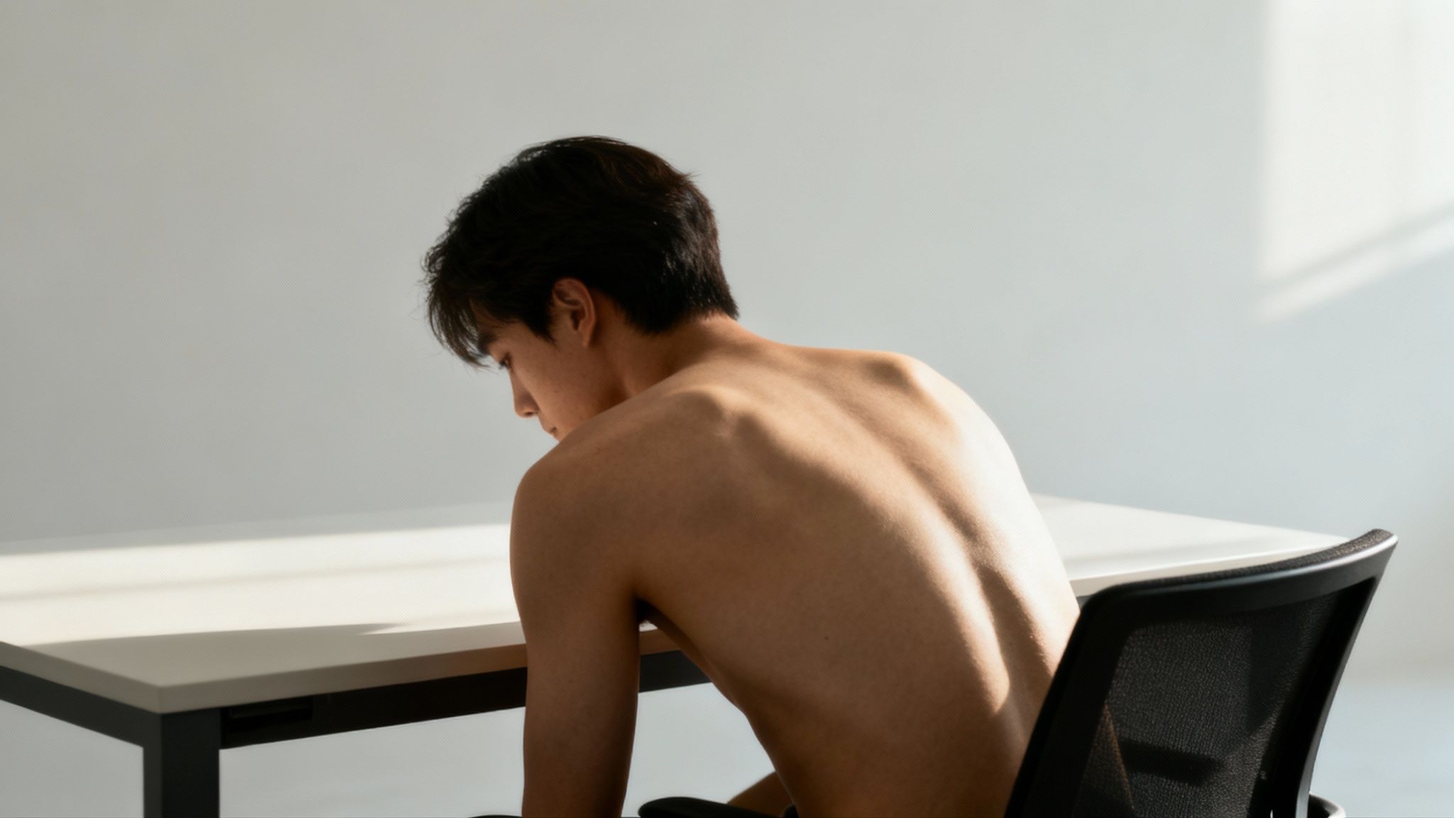 Personne se tenant le bas du dos à cause de la douleur
