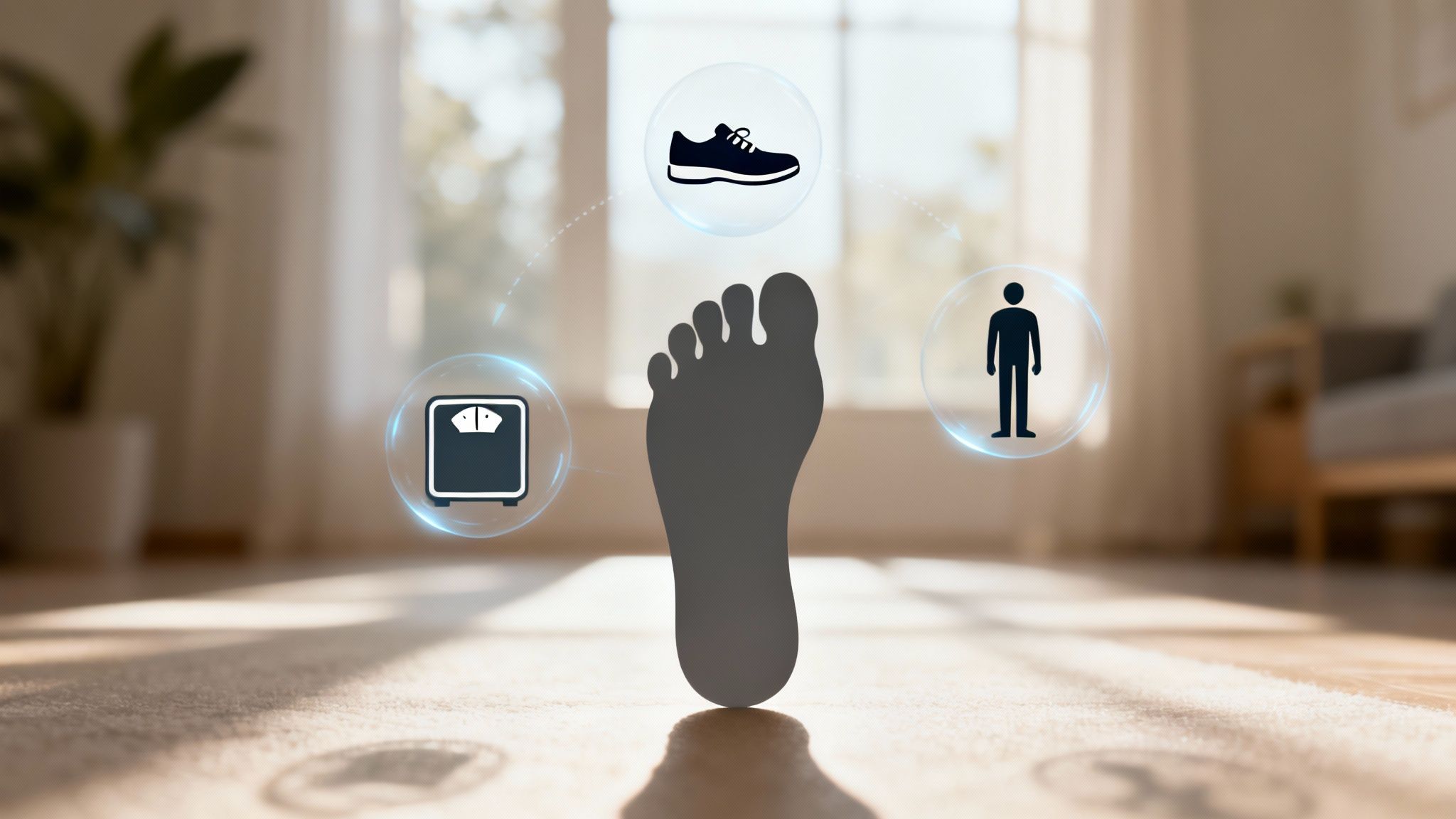 Personne examinant son pied, illustrant l'identification des causes du mal au talon