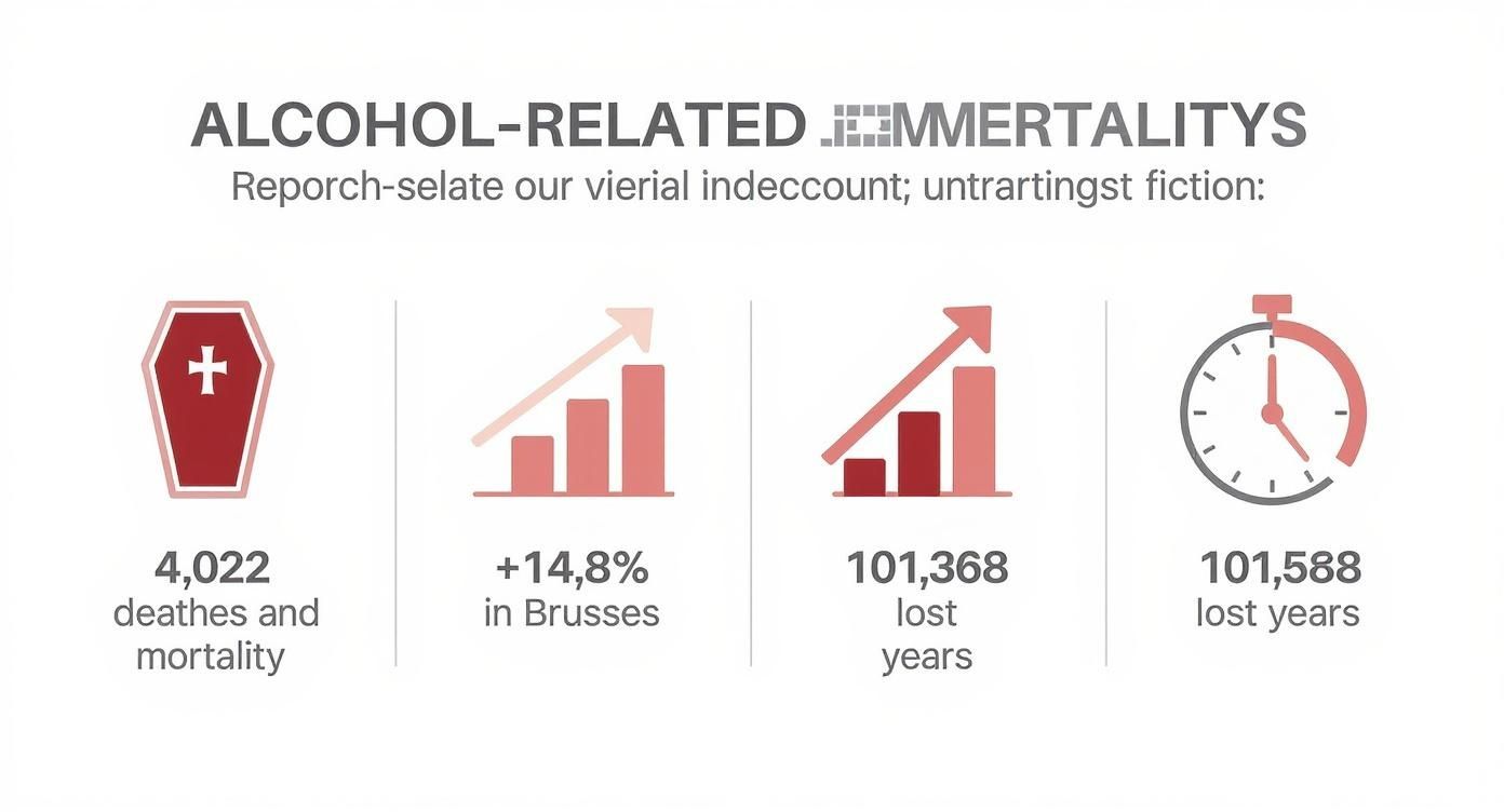 Infographic about aider un alcoolique