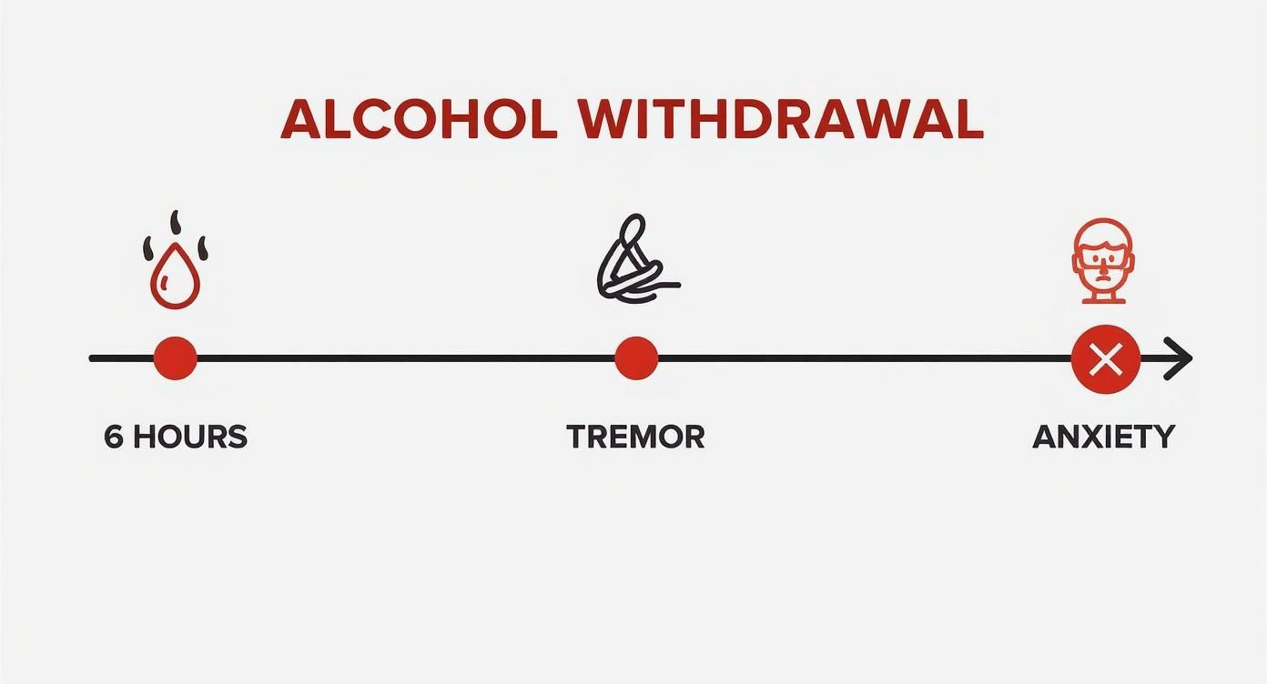 Infographic about symptome alcoolique en manque