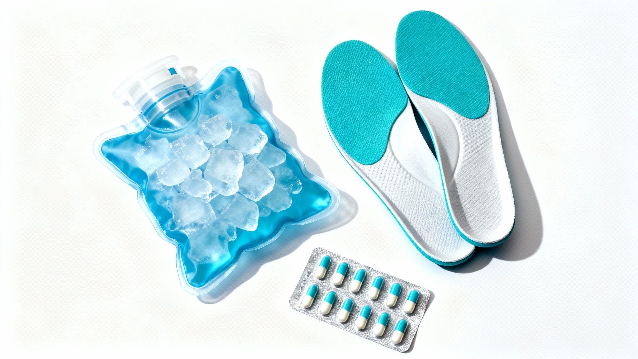 Personne recevant un traitement médical pour le mal du talon