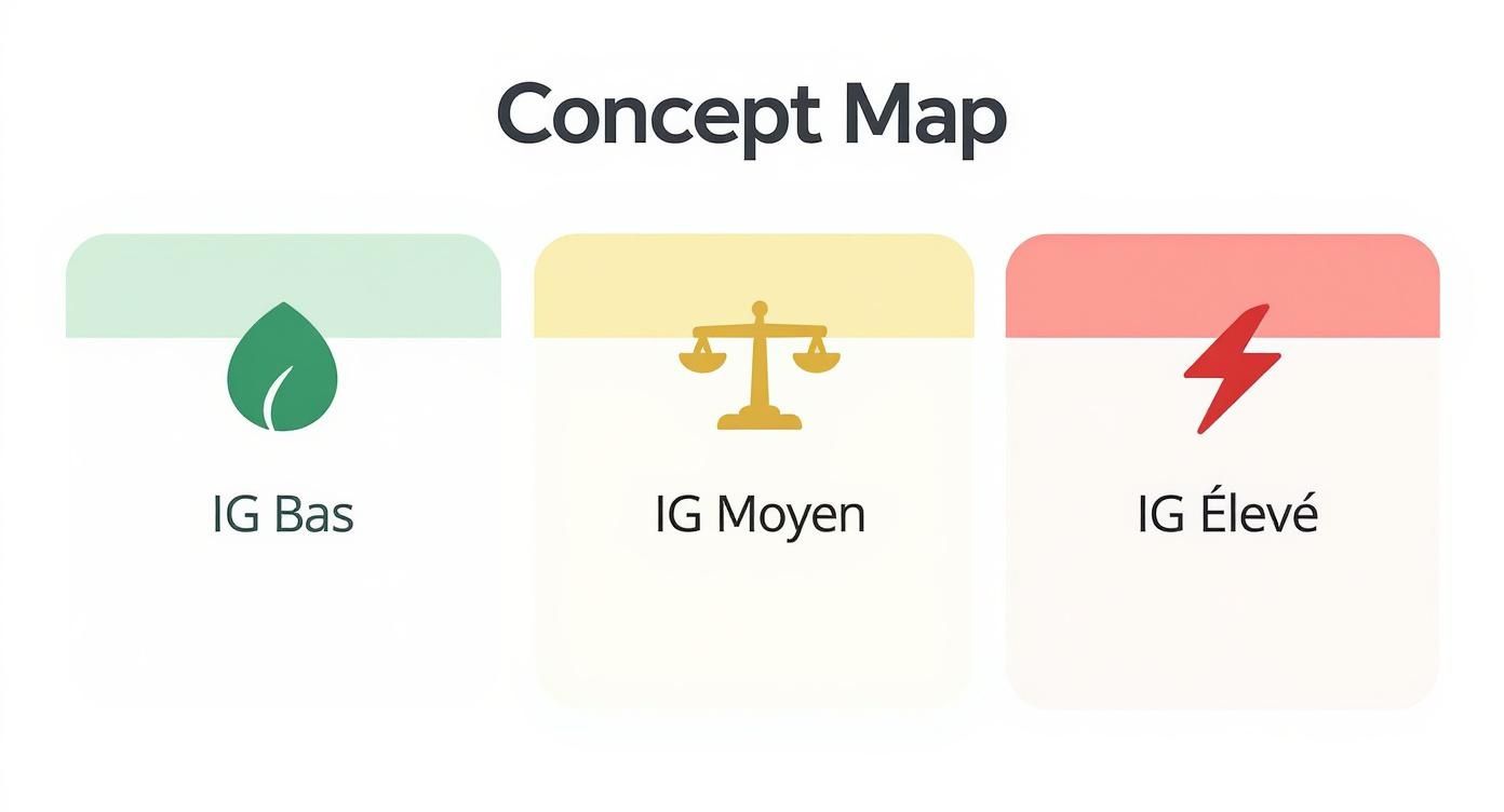 Infographic about aliments et glucides