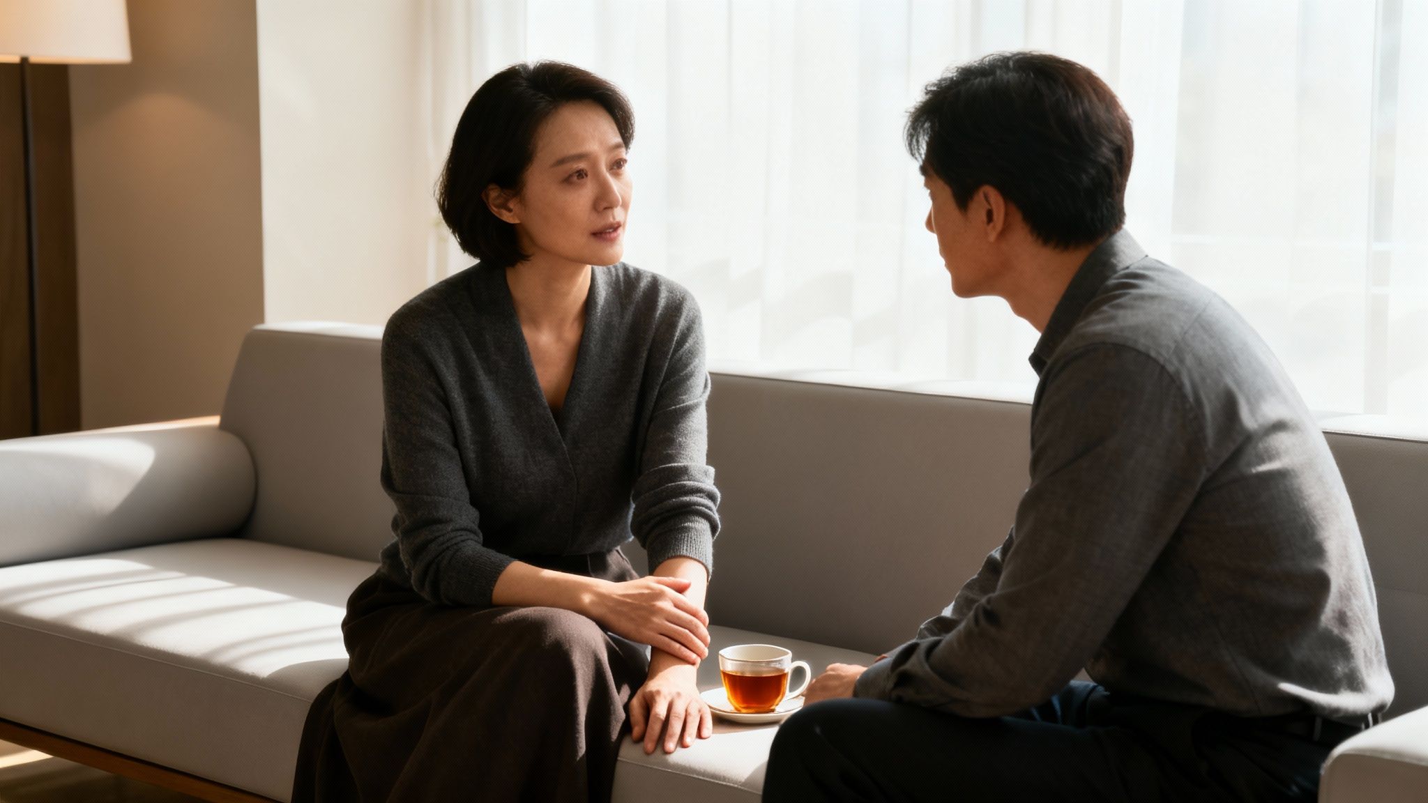 Personne tendant la main à une autre pour l'aider, symbolisant le soutien dans la dépression