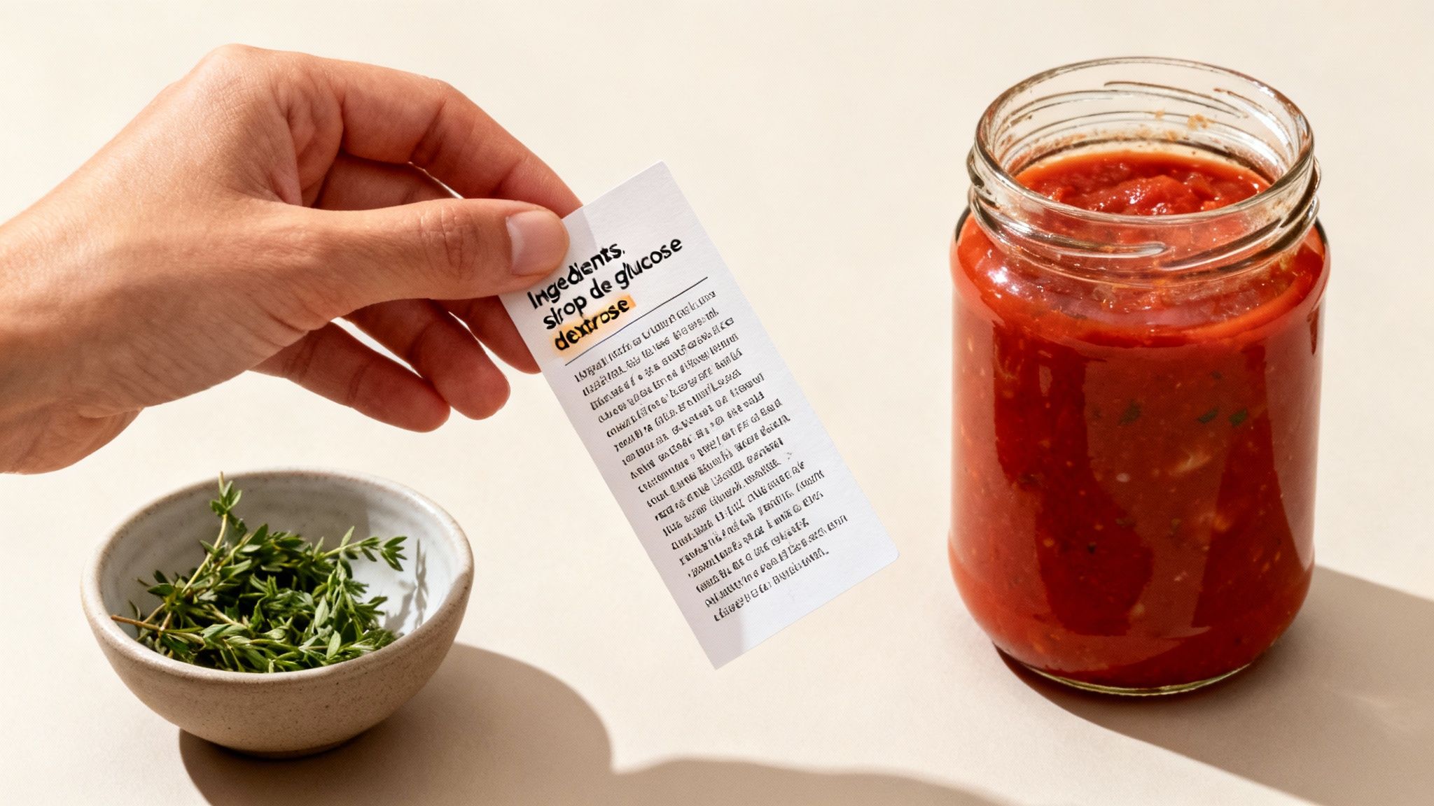 Étiquettes nutritionnelles d'aliments industriels