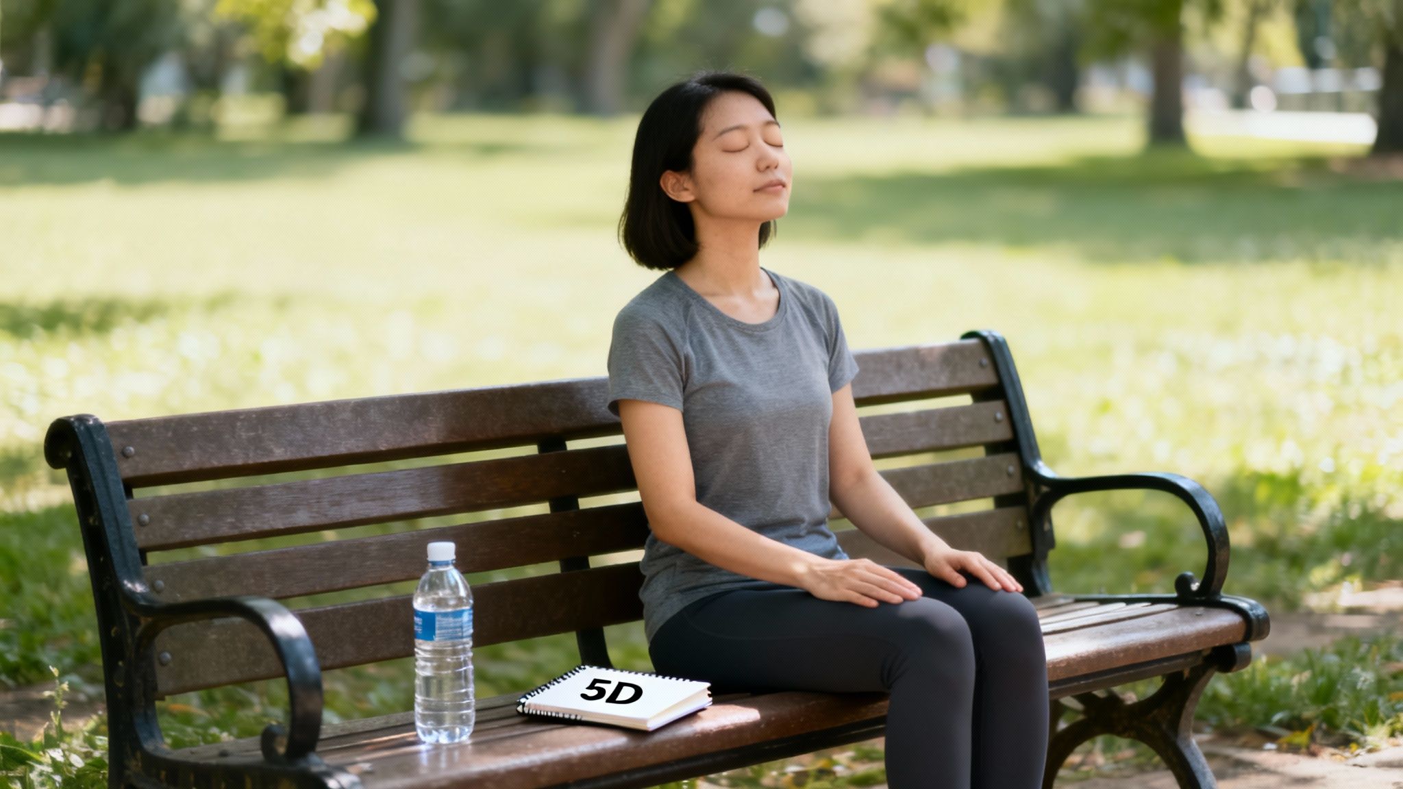 Une personne boit un verre d'eau, une stratégie simple pour gérer une envie de fumer.
