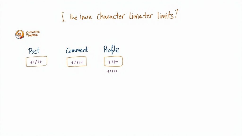 A person strategically planning content on a board, symbolizing LinkedIn's character limits.