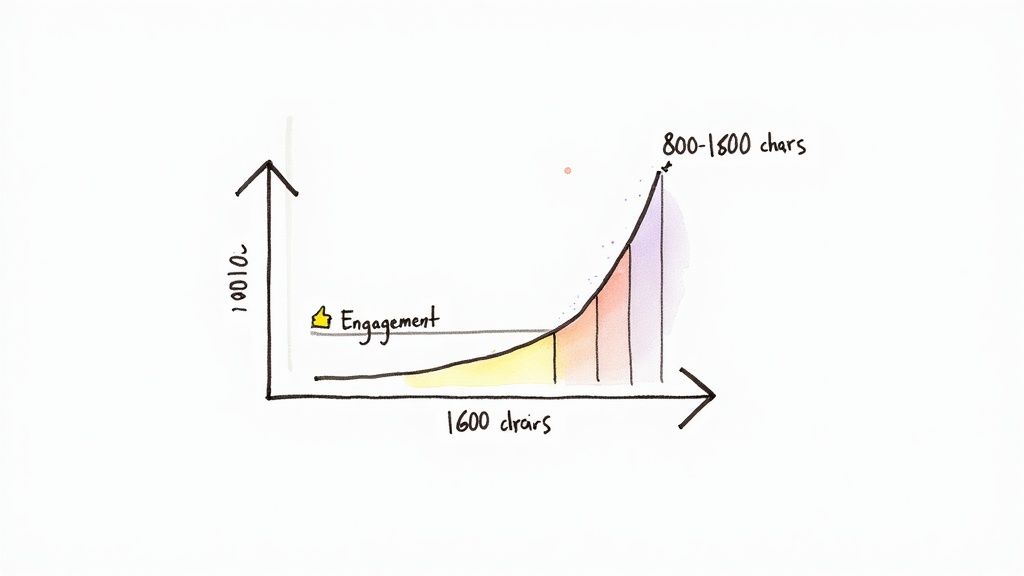 A person using a laptop to craft a compelling LinkedIn post, with visual elements representing engagement like likes and comments.