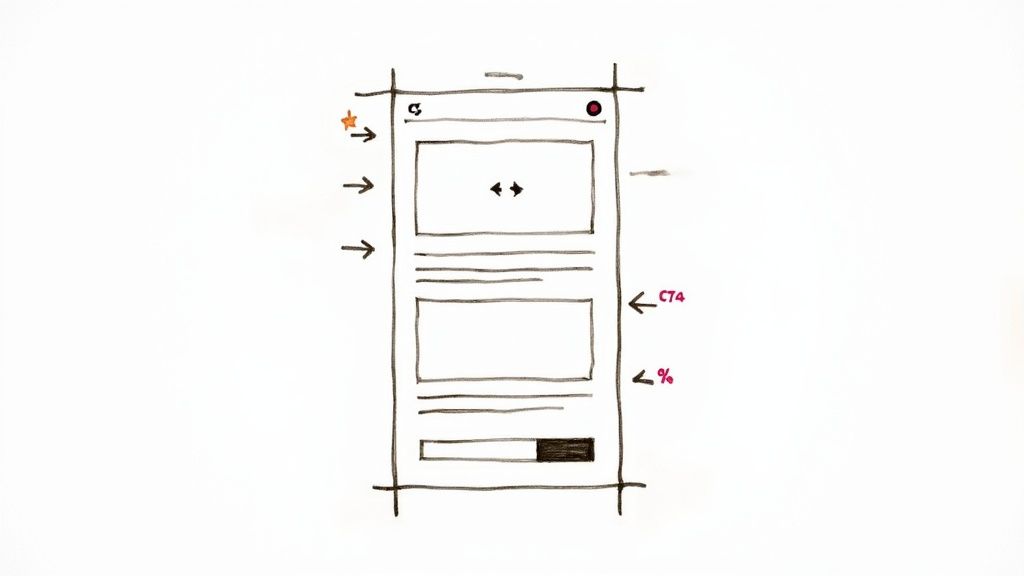 A magnifying glass hovering over a computer screen showing social media icons, symbolizing the analysis of a successful tweet.