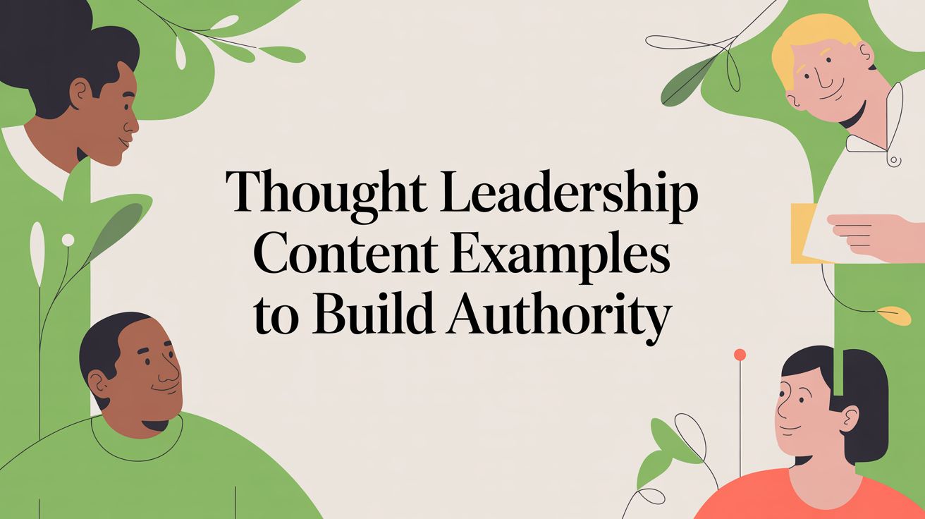 Thought leadership content examples to build authority