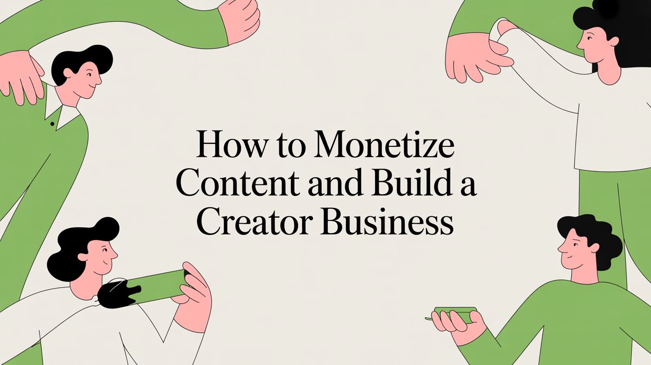 How to Monetize Content and Build a Creator Business