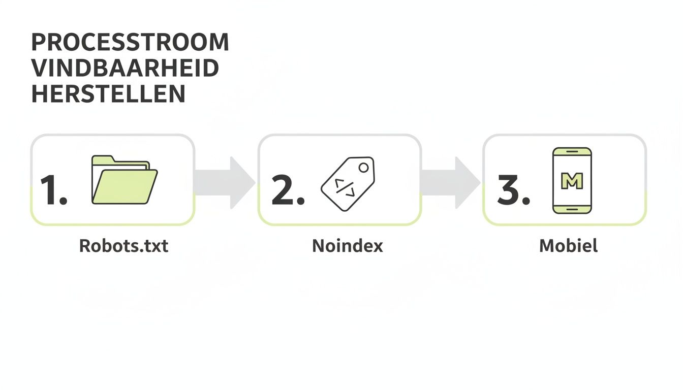 Infographic about website niet vindbaar in google