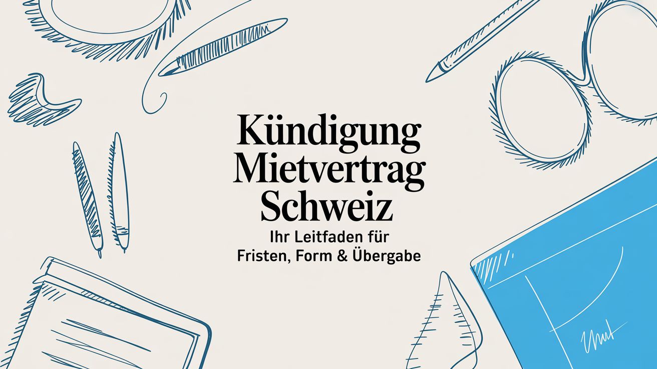 Kündigung Mietvertrag Schweiz: Ihr Leitfaden für Fristen, Form & Übergabe