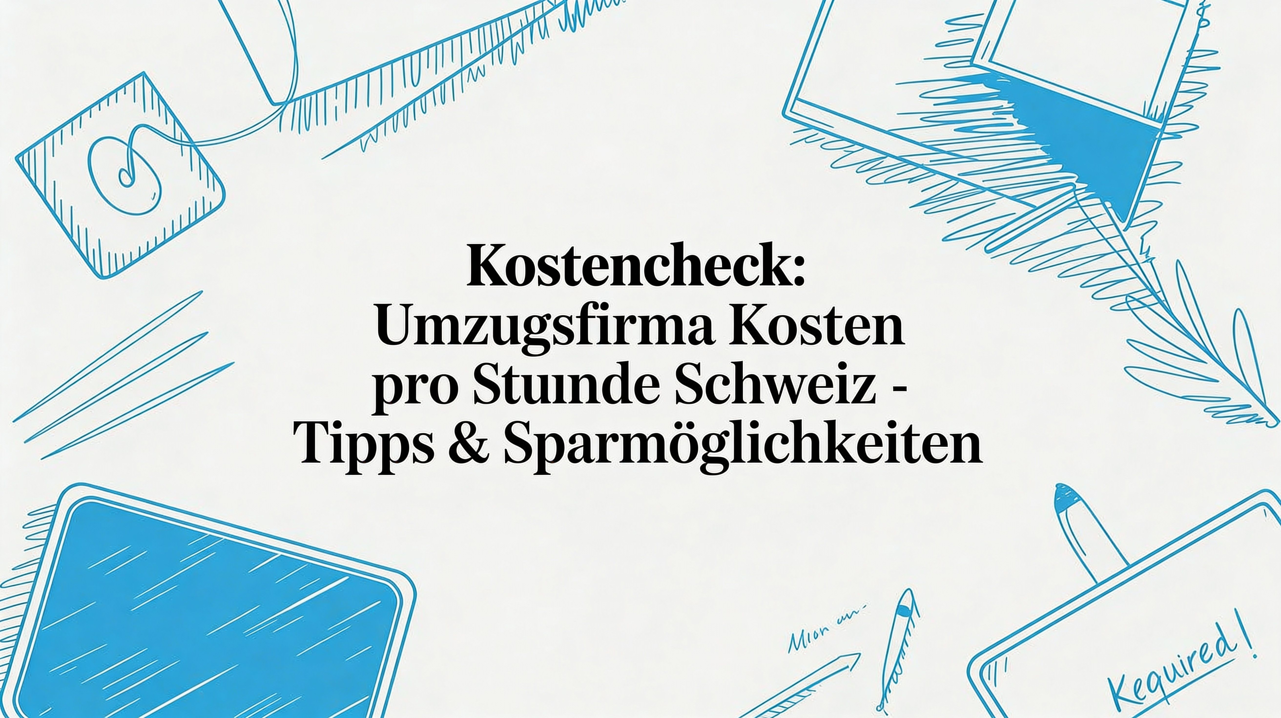 Kostencheck: Umzugsfirma Kosten pro Stunde Schweiz - Tipps & Sparmöglichkeiten