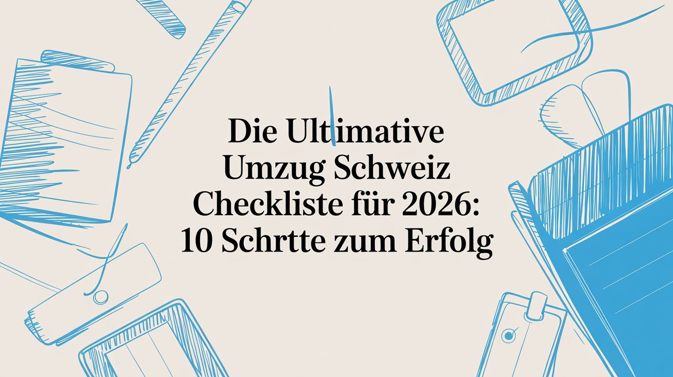 Die ultimative Umzug Schweiz Checkliste für 2026: 10 Schritte zum Erfolg