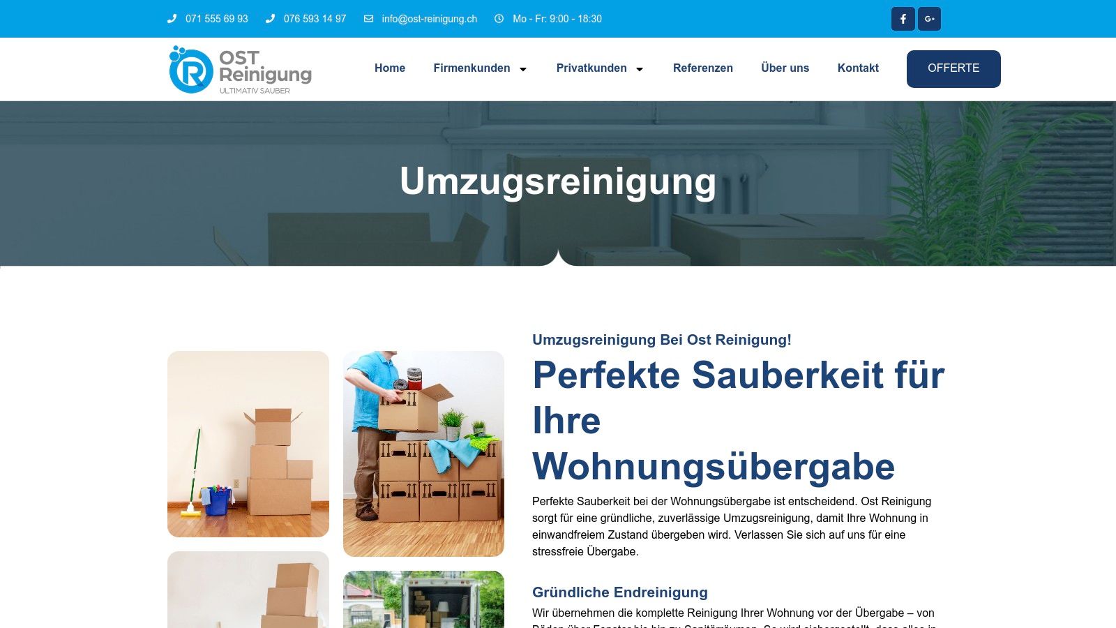 OST Reinigung GmbH – Umzugsreinigung St. Gallen