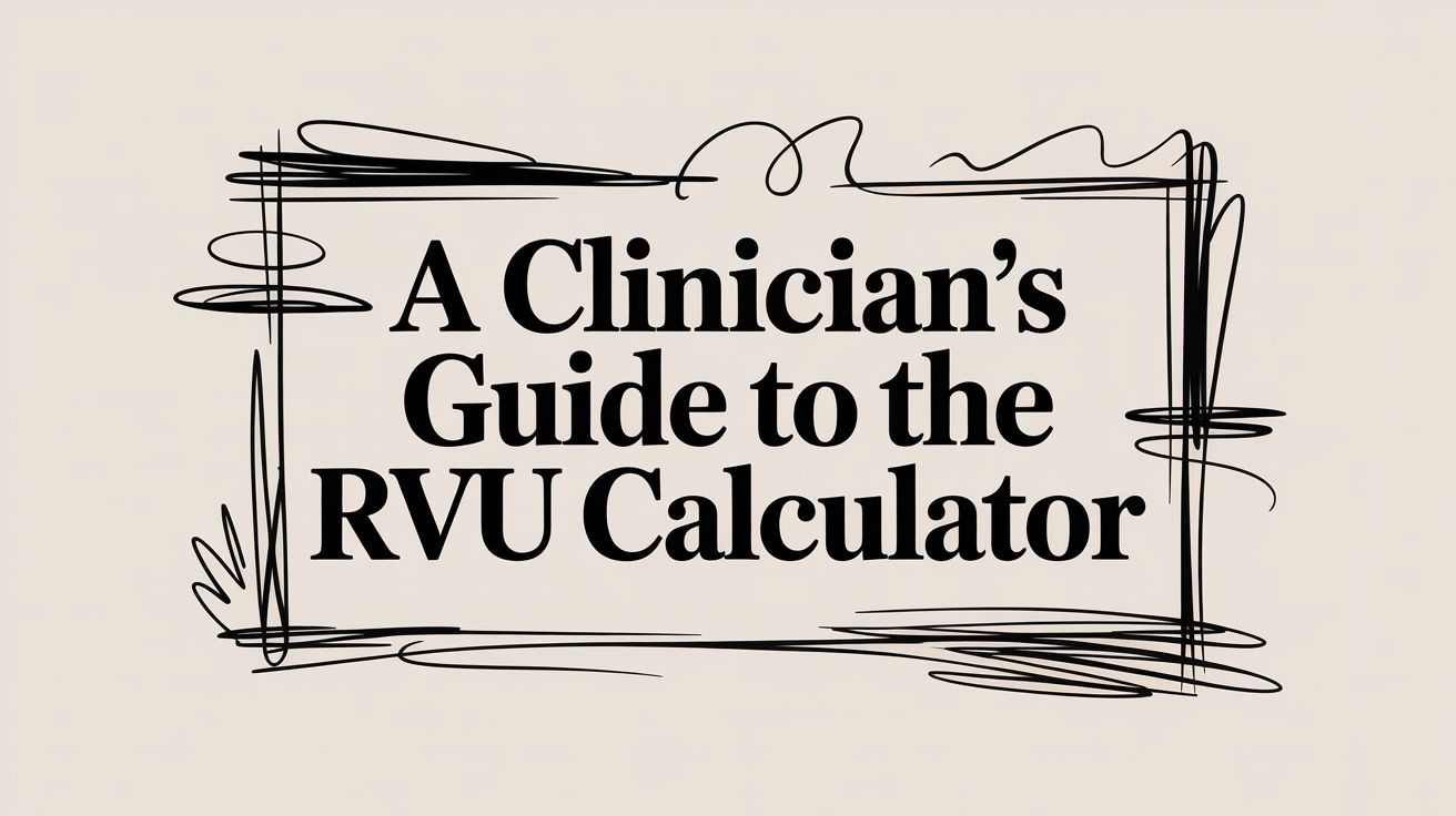 Ob Rvu A Clinician's Guide to the RVU Calculator | WeekdayDoc