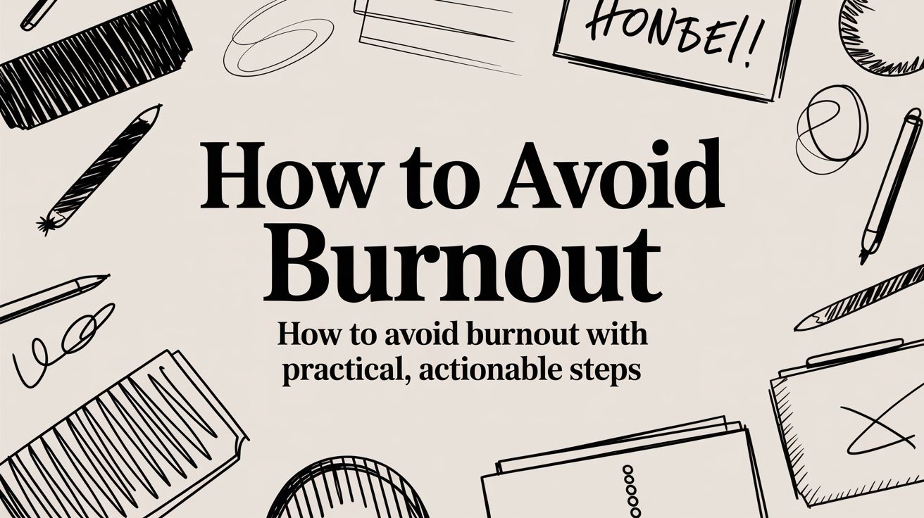 How to Avoid Burnout: how to avoid burnout ... | WeekdayDoc