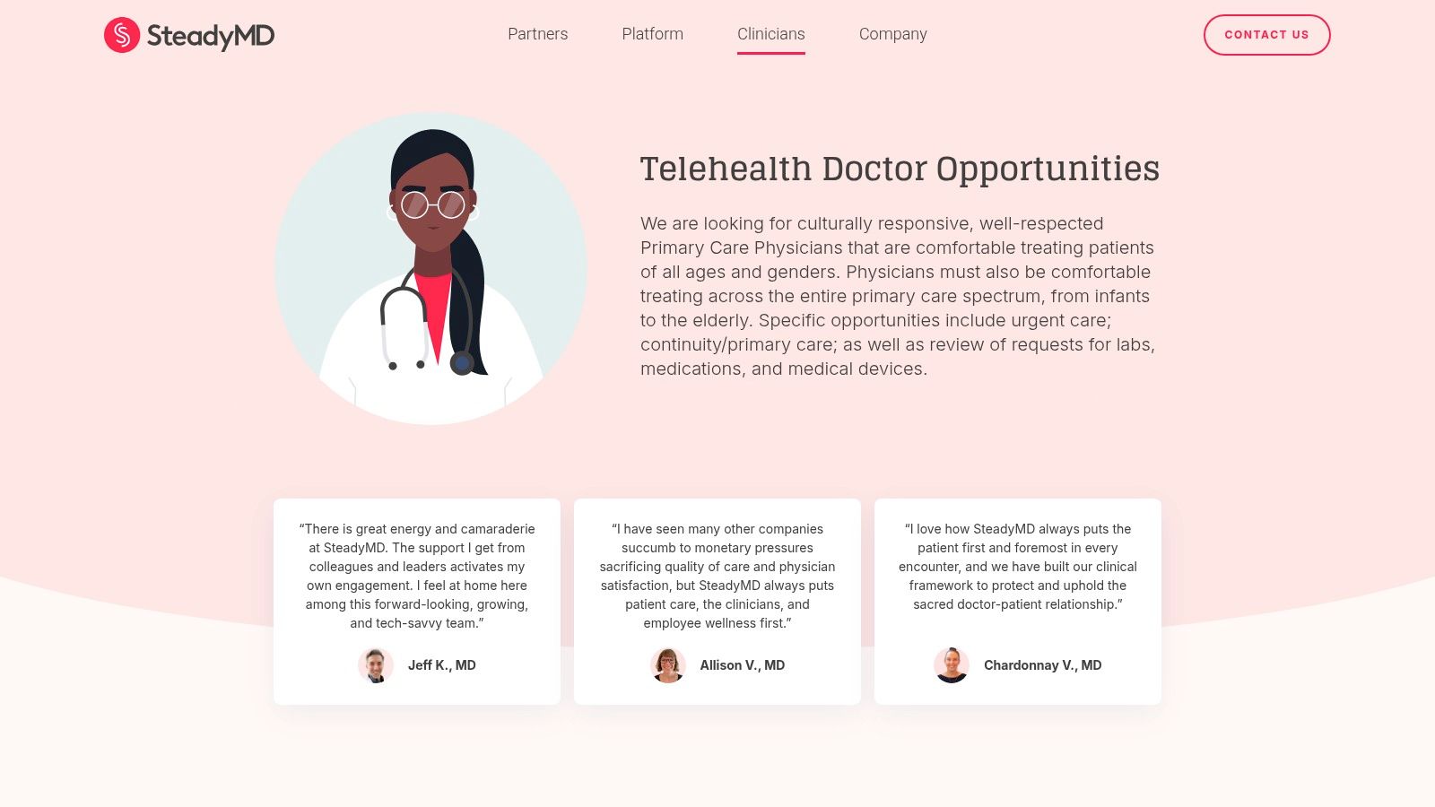 SteadyMD — Clinician Network (Doctors)