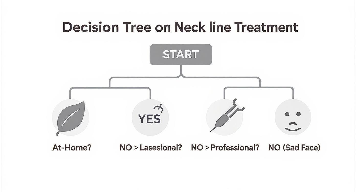 Infographic about how to get rid of neck lines