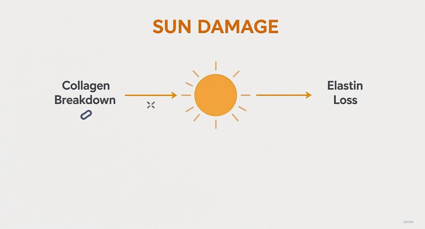 Infographic about best sunscreen for aging skin