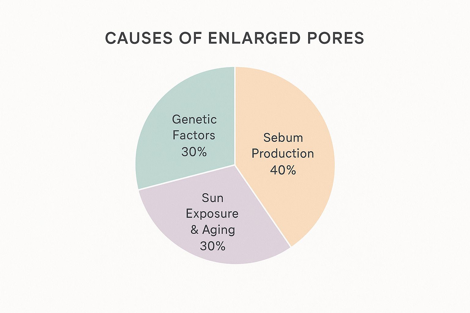 Infographic about how to reduce appearance of pores