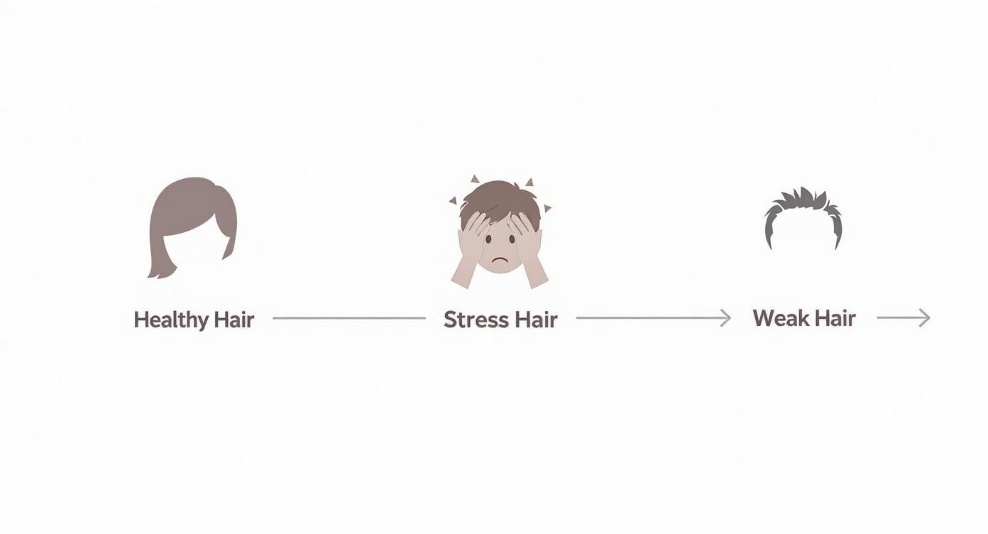 Infographic about how to strengthen hair follicles