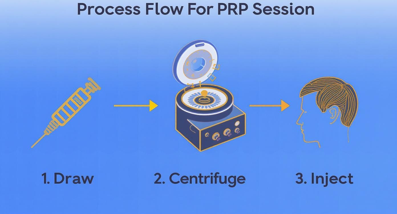 Infographic about what is prp treatment for hair