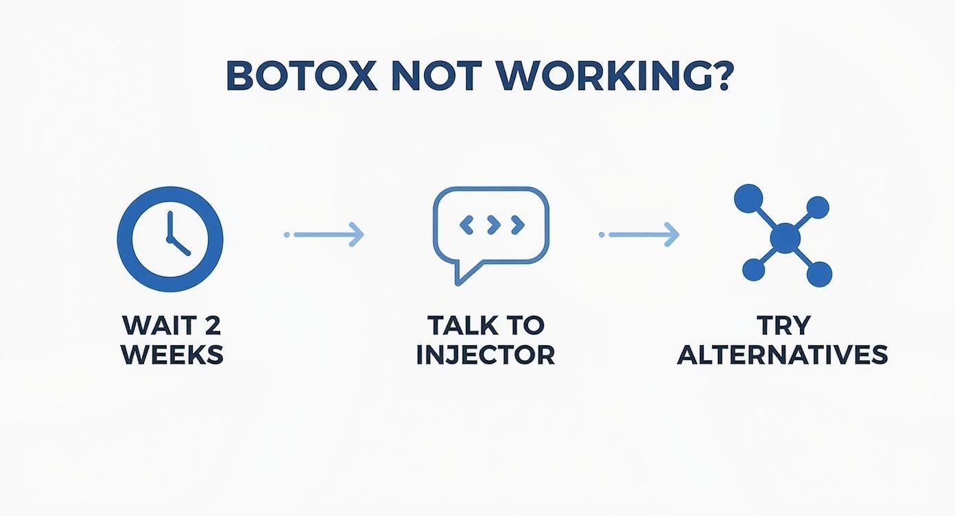 Infographic about botox not working