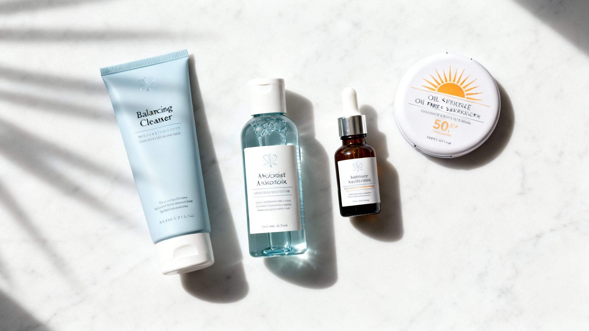 A woman applying cleanser to her face in the morning, creating a fresh start for her skincare routine for oily skin.