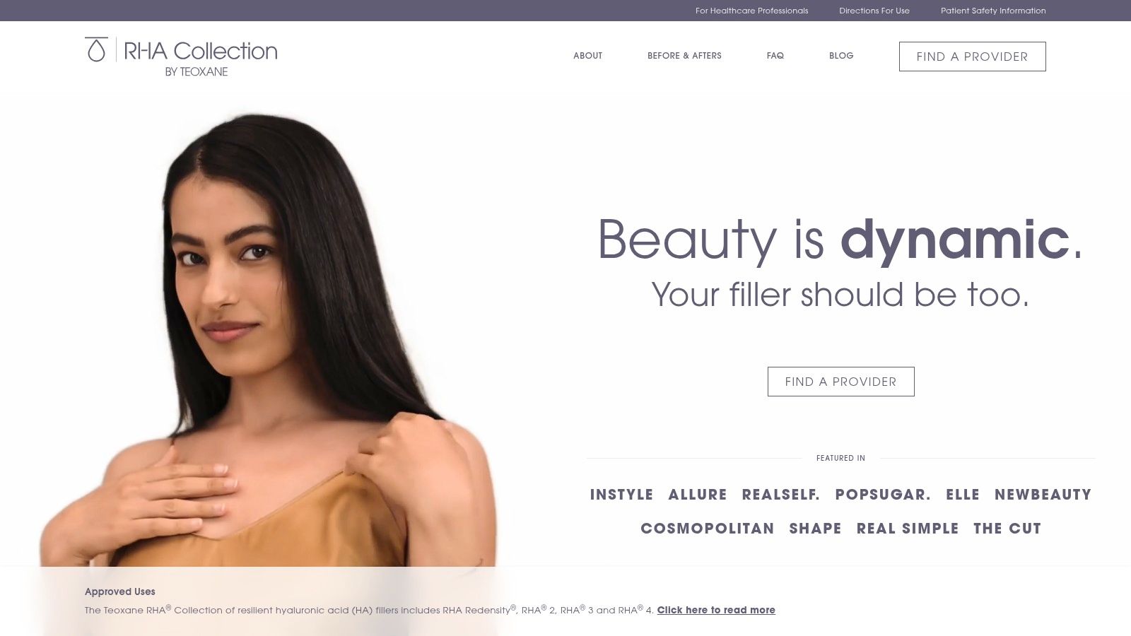 RHA Collection (Teoxane; U.S. distribution by Revance Aesthetics)