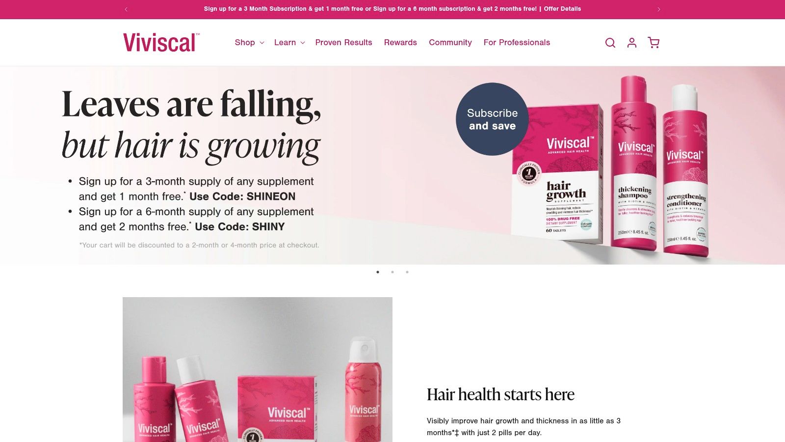 Viviscal (official brand site)