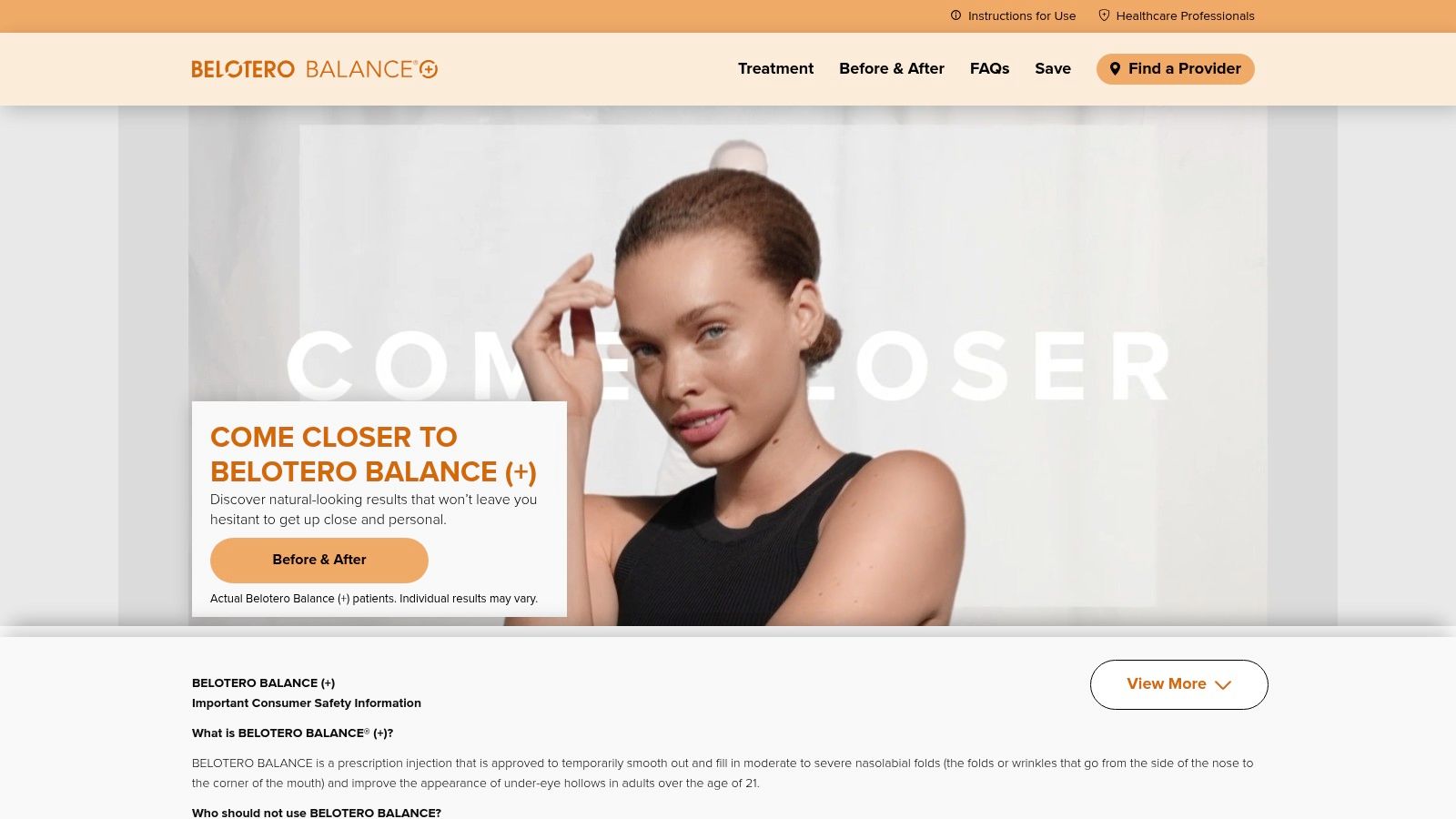 Belotero Balance (+) (Merz Aesthetics; HA filler)