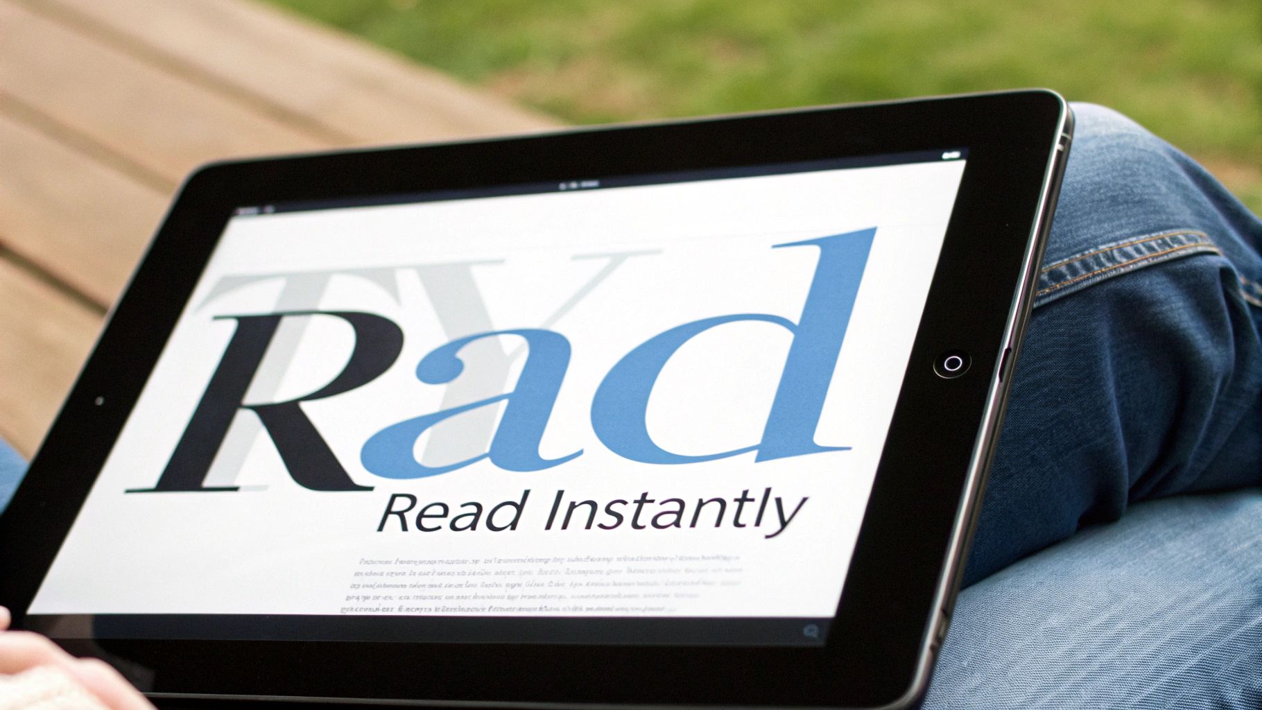 Large, Legible Text with Minimal Words