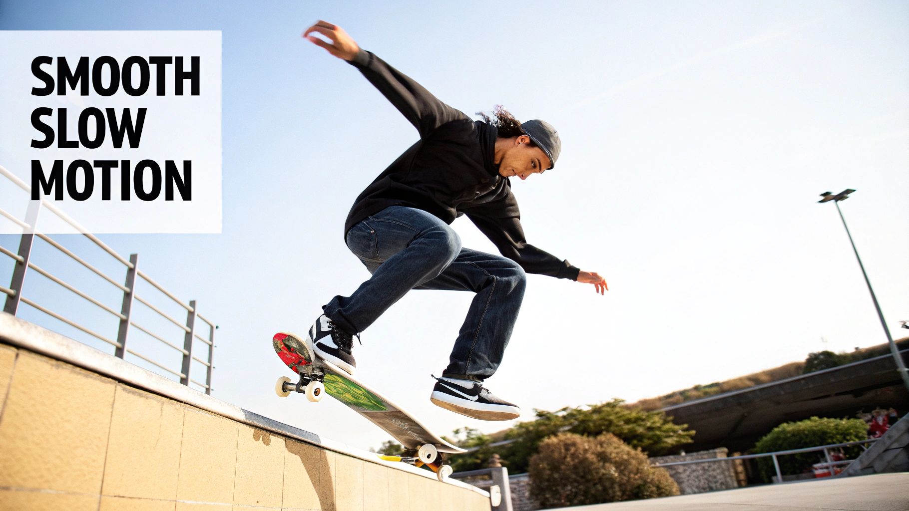 A visual representation of smooth video frames being manipulated in After Effects