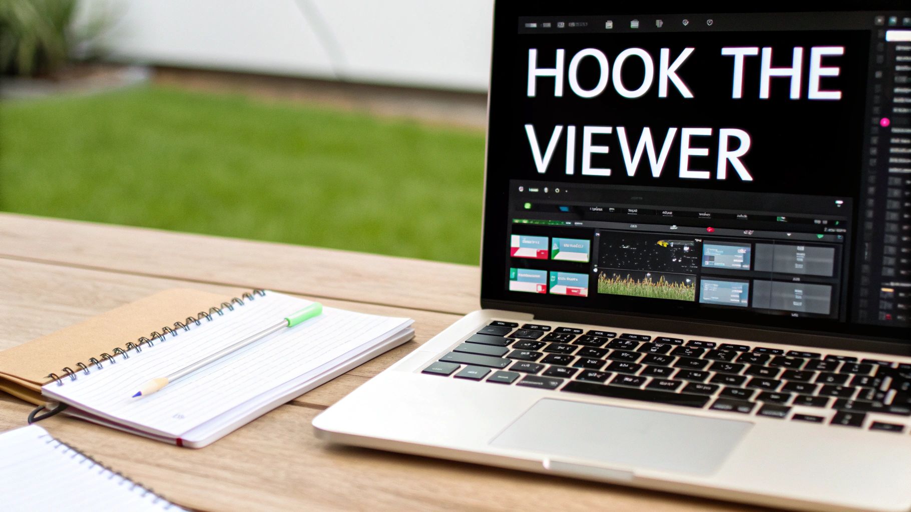 A glowing, abstract animation representing a professional video intro