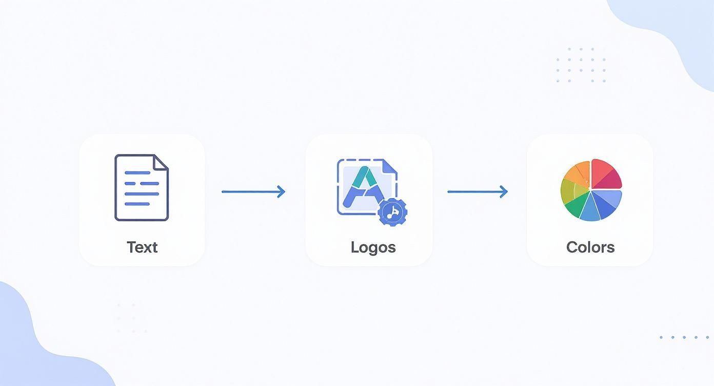 Infographic about how to use template