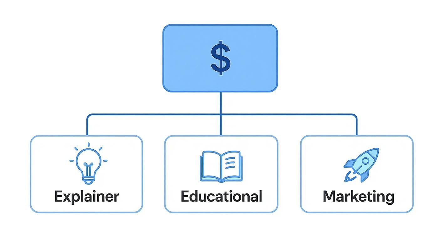 Infographic about video production cost breakdown
