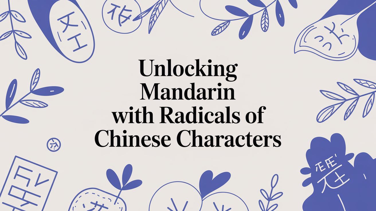 Unlocking Mandarin with Radicals of Chinese Characters